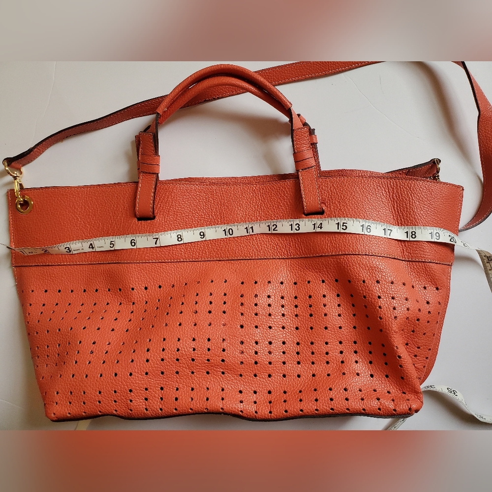 Vittoria Napoli Coral leather tote bag cross body bag - Picture 14 of 14
